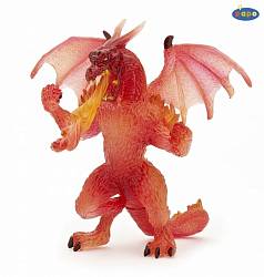 Игровая фигурка - Дракон огненный, прозрачный (Papo, 38981_papo) - миниатюра